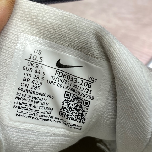 Nike Quest 6 Running Shoes Mens 10.5 White Mesh Sneakers FD6033-106 main image 10